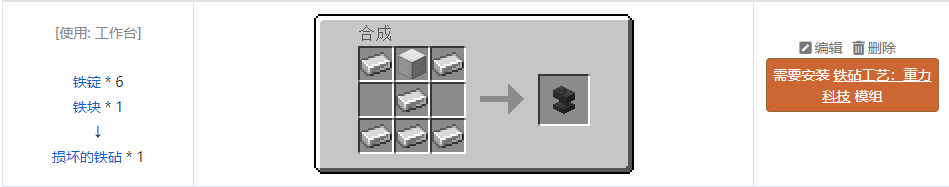 我的世界原版装置合成表大全图片2026