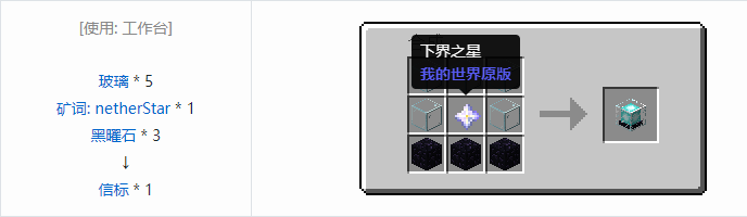 我的世界原版装置合成表大全图片2026