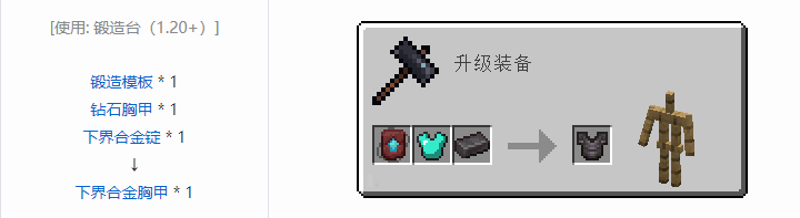 我的世界原版装备合成表大全图片2026