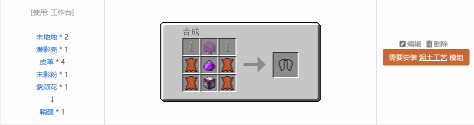 我的世界原版装备合成表大全图片2026