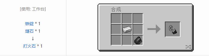 我的世界原版工具合成表大全图片2026