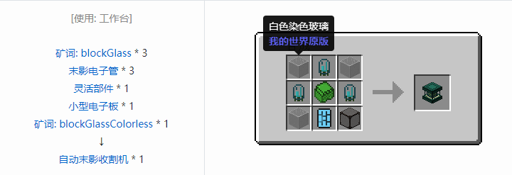 我的世界林业合成表大全2026