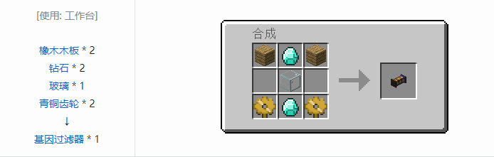 我的世界林业合成表大全2026