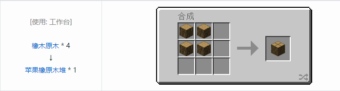 我的世界林业合成表大全2026