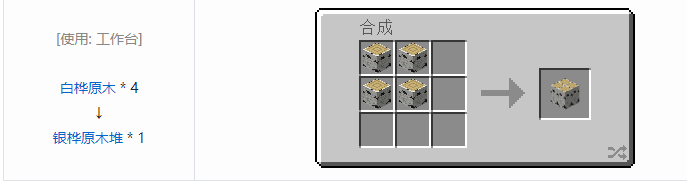 我的世界林业装饰品合成表大全2026