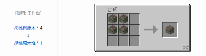 我的世界林业合成表大全2026