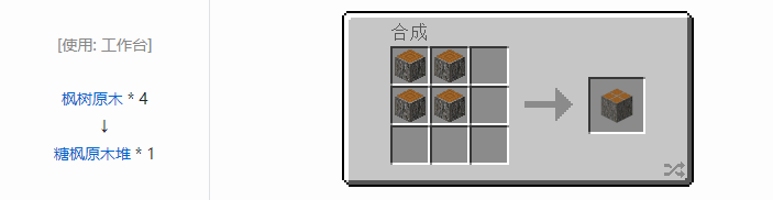 我的世界林业合成表大全2026