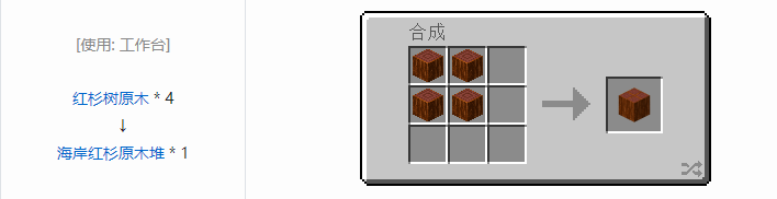 我的世界林业合成表大全2026