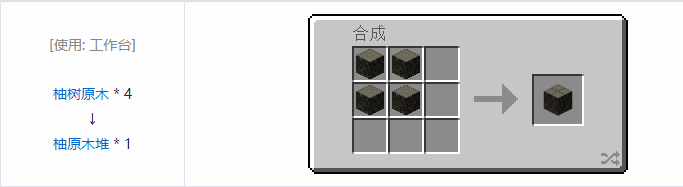 我的世界林业合成表大全2026