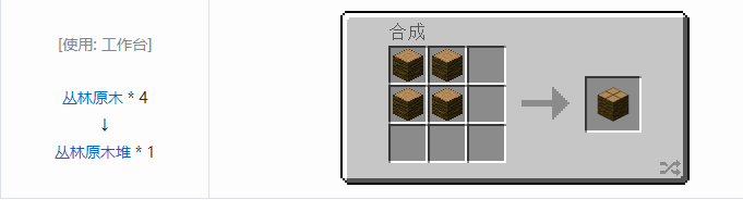我的世界林业合成表大全2026