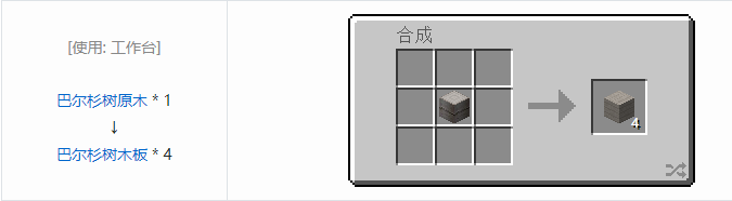 我的世界林业合成表大全2026