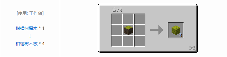 我的世界林业合成表大全2026
