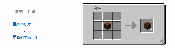 我的世界林业装饰品合成表大全2026