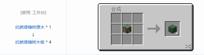 我的世界林业装饰品合成表大全2026