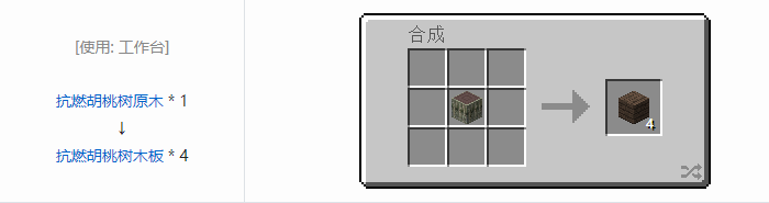 我的世界林业装饰品合成表大全2026
