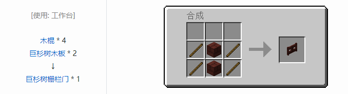 我的世界林业合成表大全2026