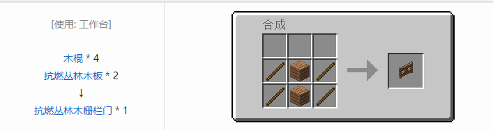 我的世界林业装饰品合成表大全2026