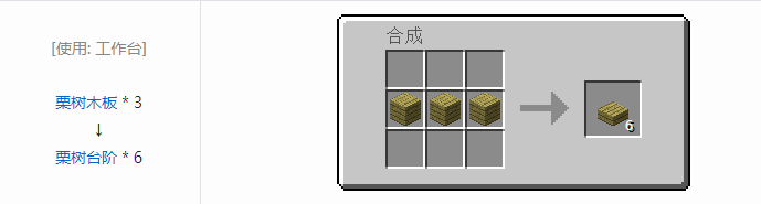 我的世界林业合成表大全2026