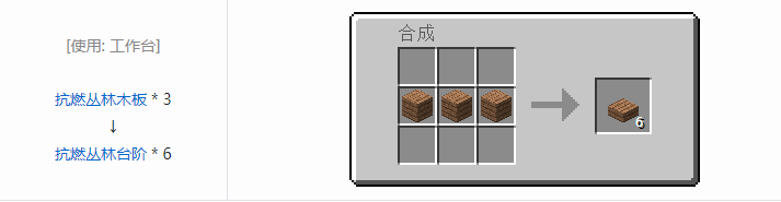 我的世界林业合成表大全2026