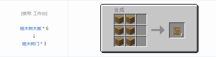 我的世界林业装饰品合成表大全2026