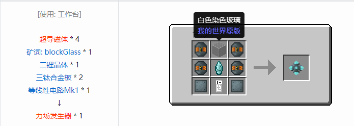 我的世界超能物质社区版合成表大全2026