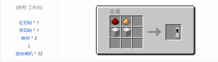 我的世界铁路合成表大全2026