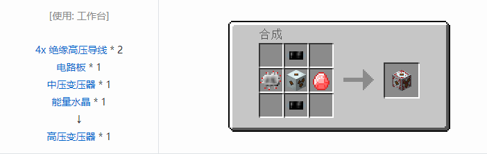 我的世界工业时代2经典版机器合成表大全2026