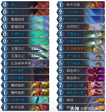 炉石传说34.4狂野模式树人德卡组推荐