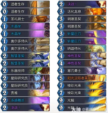 炉石传说34.4狂野模式圣契骑卡组推荐