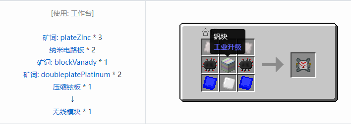 我的世界工业升级材料合成表大全2026