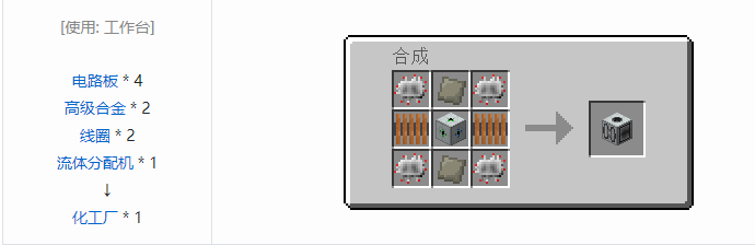 我的世界工业升级机器合成表大全2026