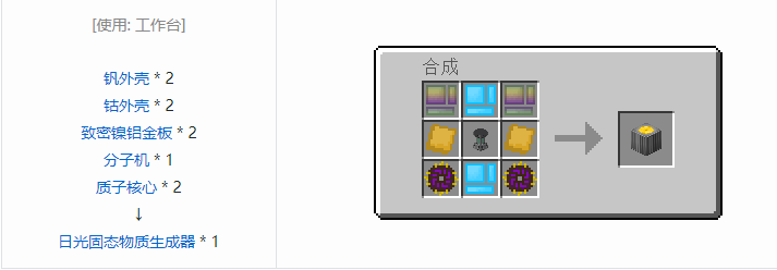 我的世界工业升级机器合成表大全2026