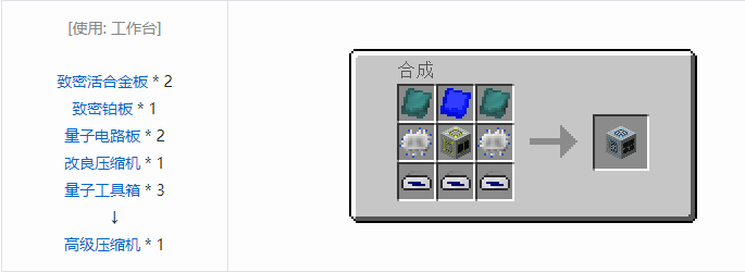 我的世界工业升级机器合成表大全2026