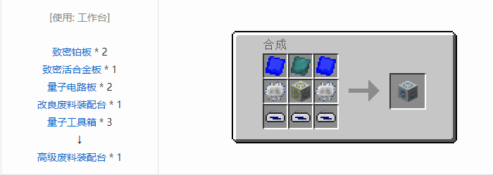 我的世界工业升级机器合成表大全2026