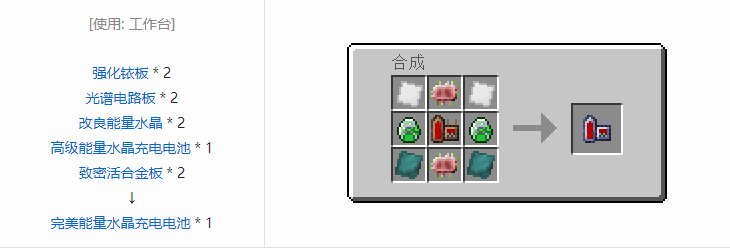 我的世界工业升级合成表大全2026