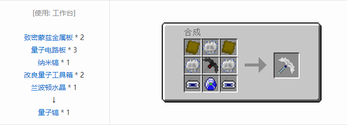 我的世界工业升级合成表大全2026