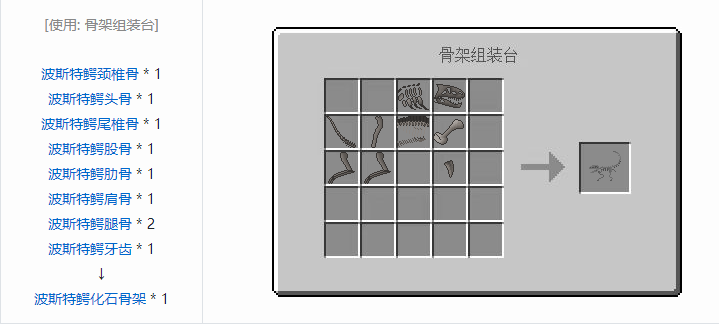 我的世界侏罗纪重生合成表大全2026