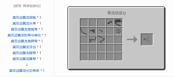我的世界侏罗纪重生合成表大全2026