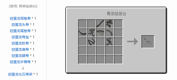 我的世界侏罗纪重生合成表大全2026