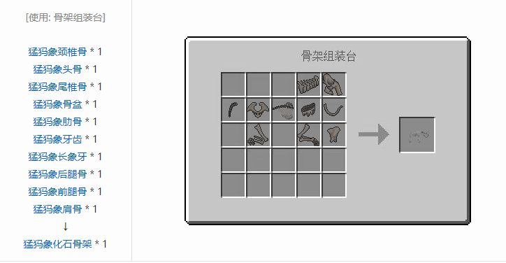 我的世界侏罗纪重生合成表大全2026