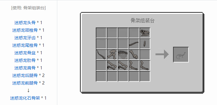 我的世界侏罗纪重生合成表大全2026