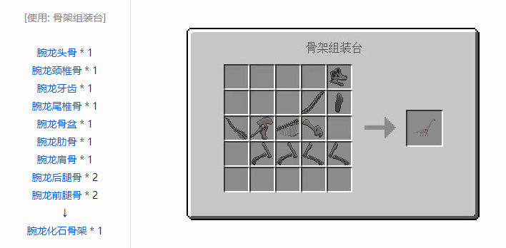 我的世界侏罗纪重生合成表大全2026