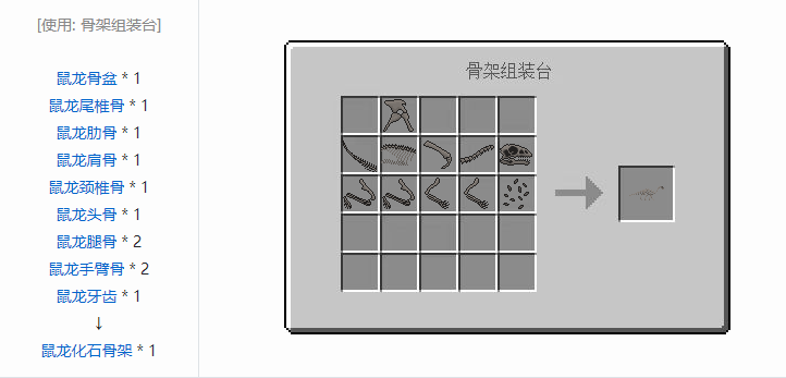 我的世界侏罗纪重生合成表大全2026