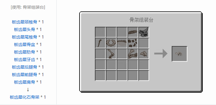 我的世界侏罗纪重生合成表大全2026