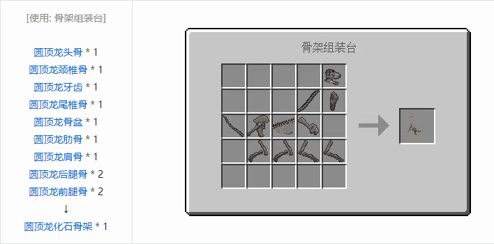 我的世界侏罗纪重生合成表大全2026