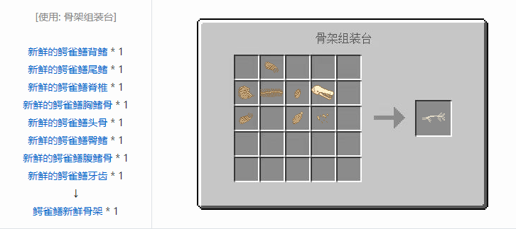 我的世界侏罗纪重生合成表大全2026