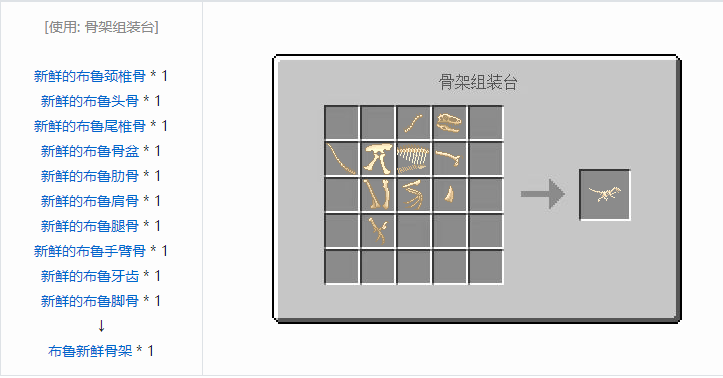 我的世界侏罗纪重生合成表大全2026