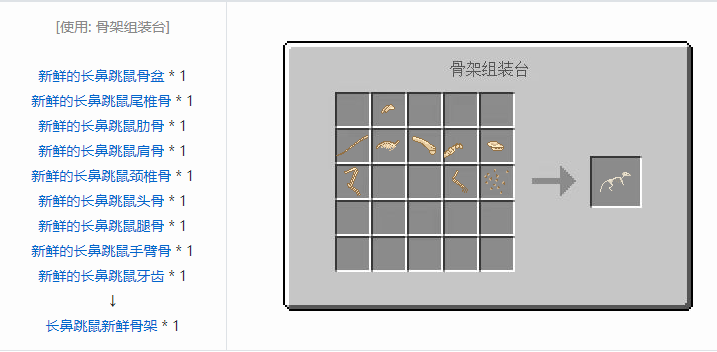 我的世界侏罗纪重生合成表大全2026