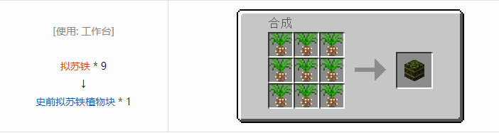 我的世界侏罗纪重生合成表大全2026