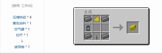 我的世界气动工艺合成表大全2026